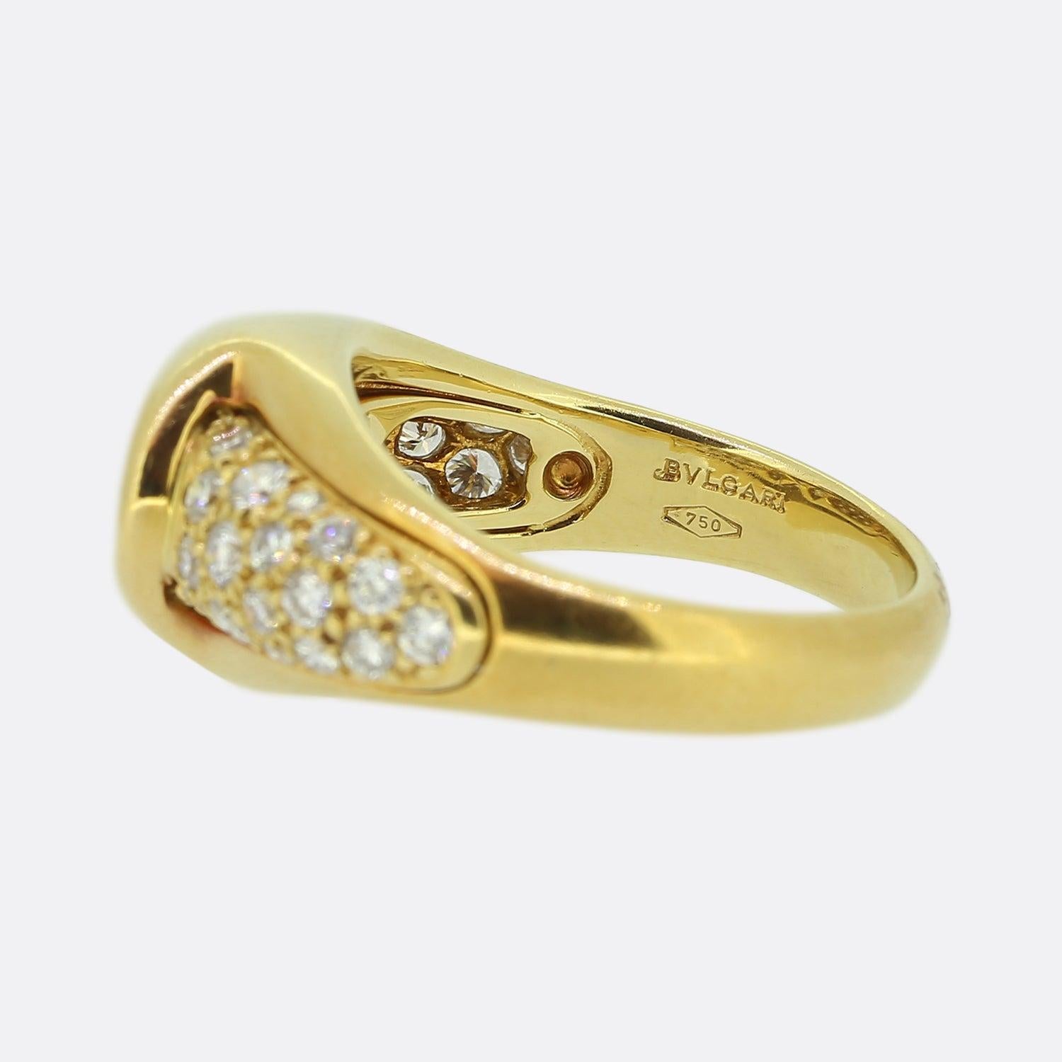 Women's Bvlgari 1.01 Carat Diamond Ring For Sale