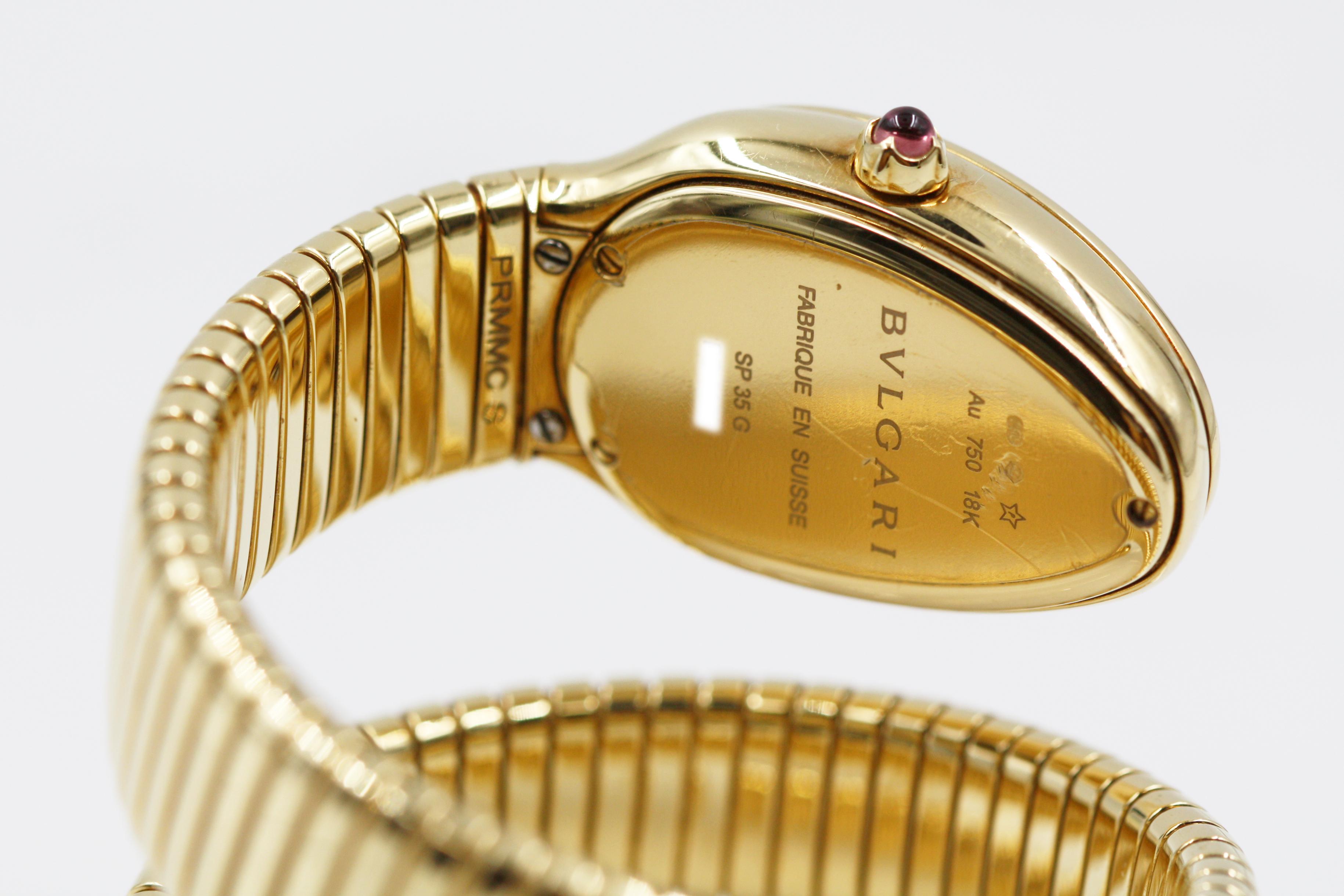 Bvlgari 101923 Sp35c6gdg.2t Serpenti Tubogas Watch, Yellow Gold 1