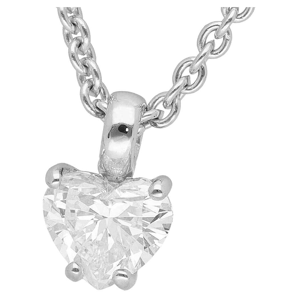 Bvlgari 1.09 Carat Diamond 18 Karat White Gold Griffe Pendant Necklace