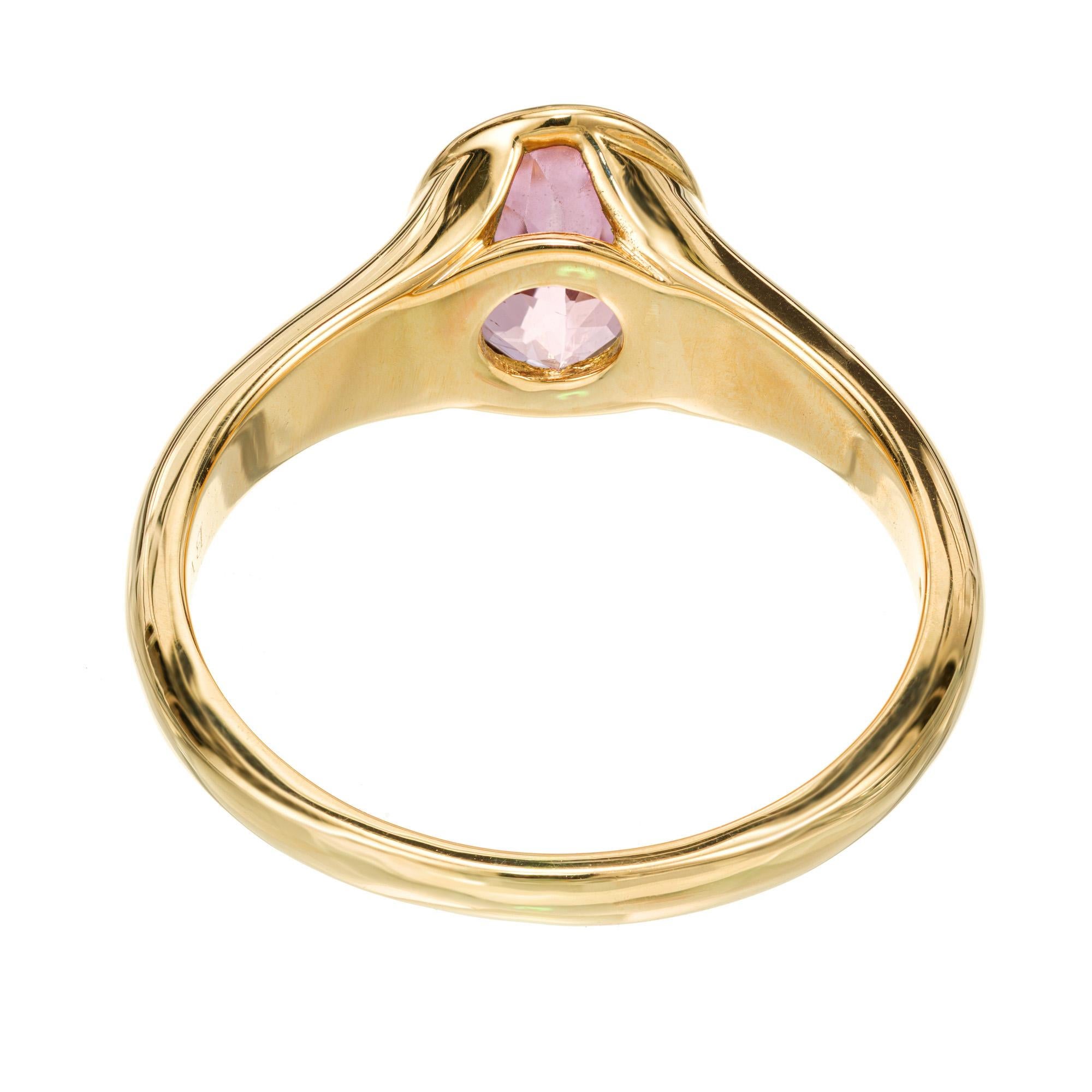 Women's Bvlgari 1.68 Carat Tourmaline Yellow Gold Ring For Sale