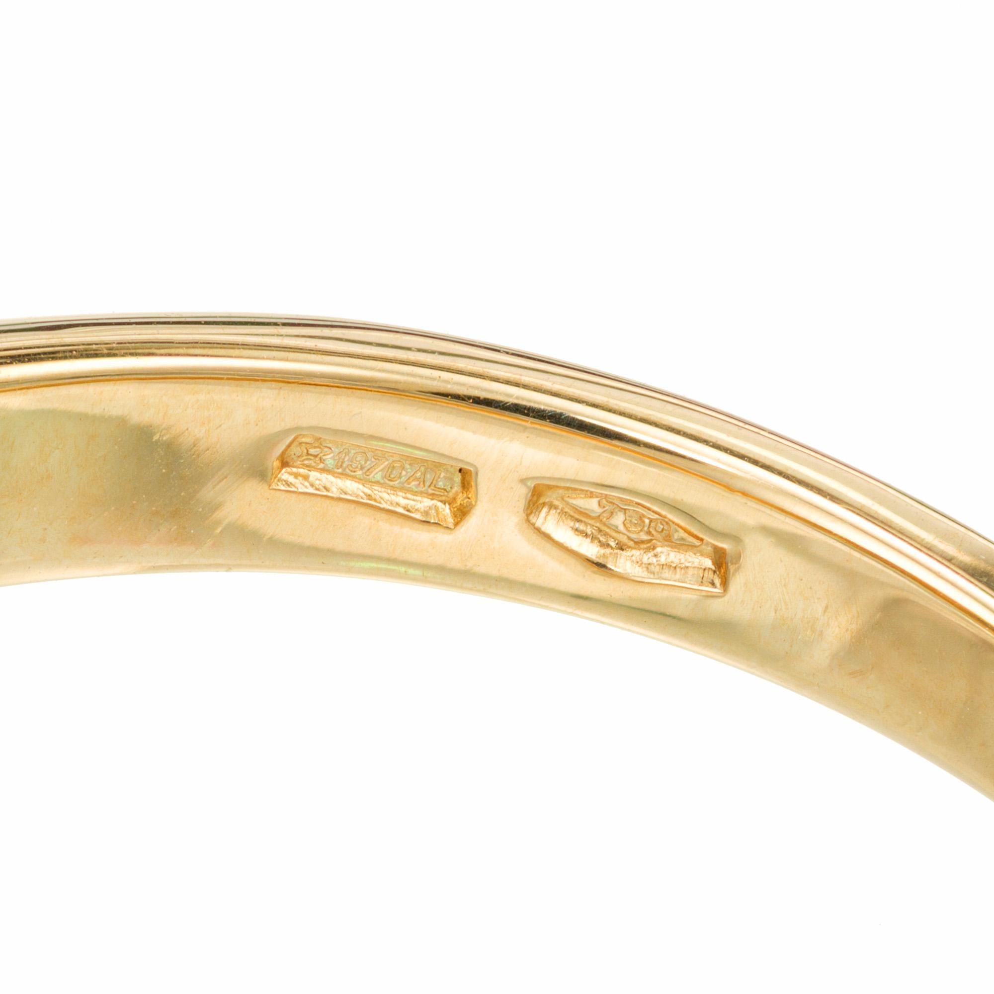 Bvlgari 1.68 Carat Tourmaline Yellow Gold Ring For Sale 1
