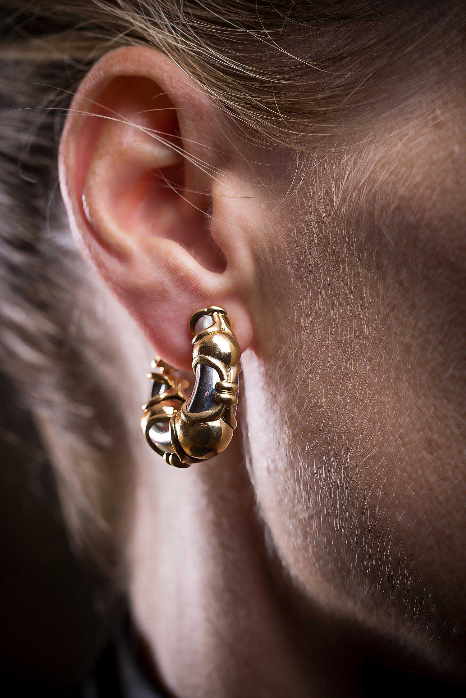 bvlgari hoop earrings