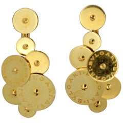 Bvlgari 18 Karat Gold Earrings, Made in Italy, 1990s