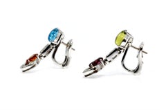 Bvlgari 18 Karat Multi-Gem Set Allegra Earrings