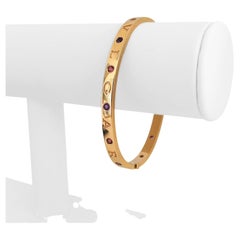 Armreif aus 18 Karat Roségold mit Amethyst und rosa Turmalin von Bvlgari mit COA-Schachtel