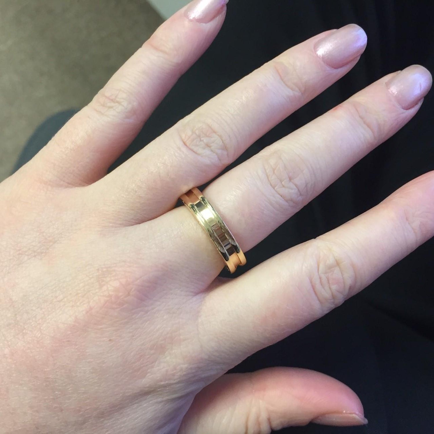 Bvlgari B Zero1 Ring In 18 Karat Rose Gold At 1stdibs