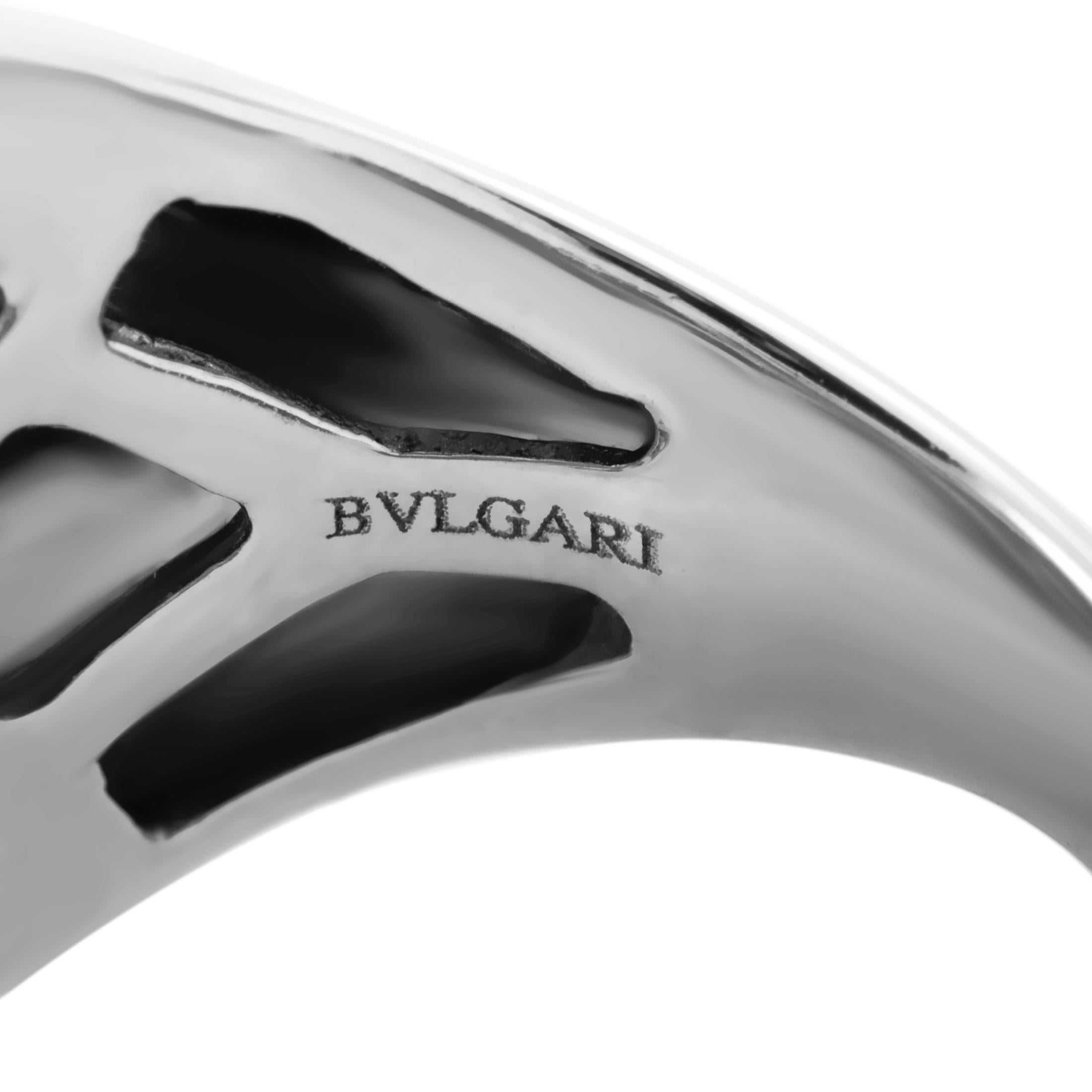 Bvlgari 18 Karat Weiß- und Gelbgold Multi-Edelsteine Band Ring im Zustand „Hervorragend“ in Southampton, PA
