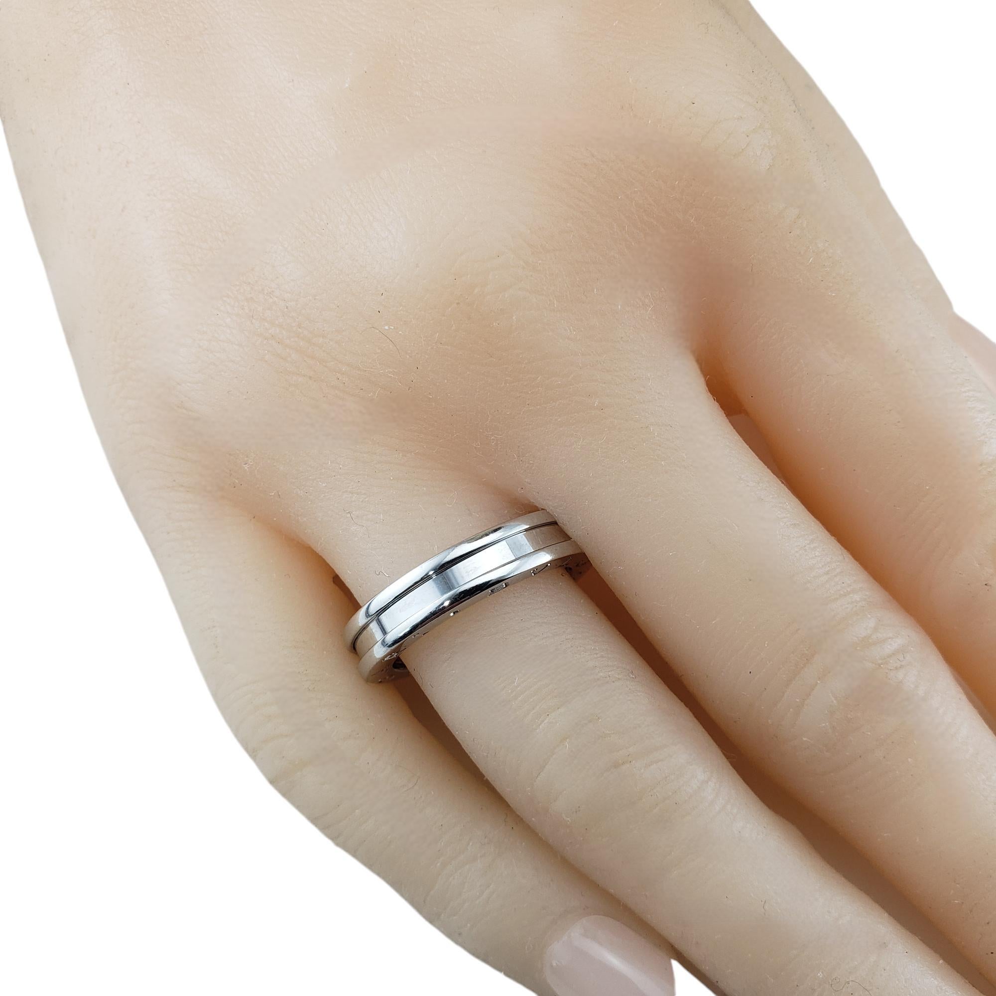 Bvlgari 18 Karat White Gold B.Zero 1 Ring Size 8.5 (58) #18749 For Sale 4