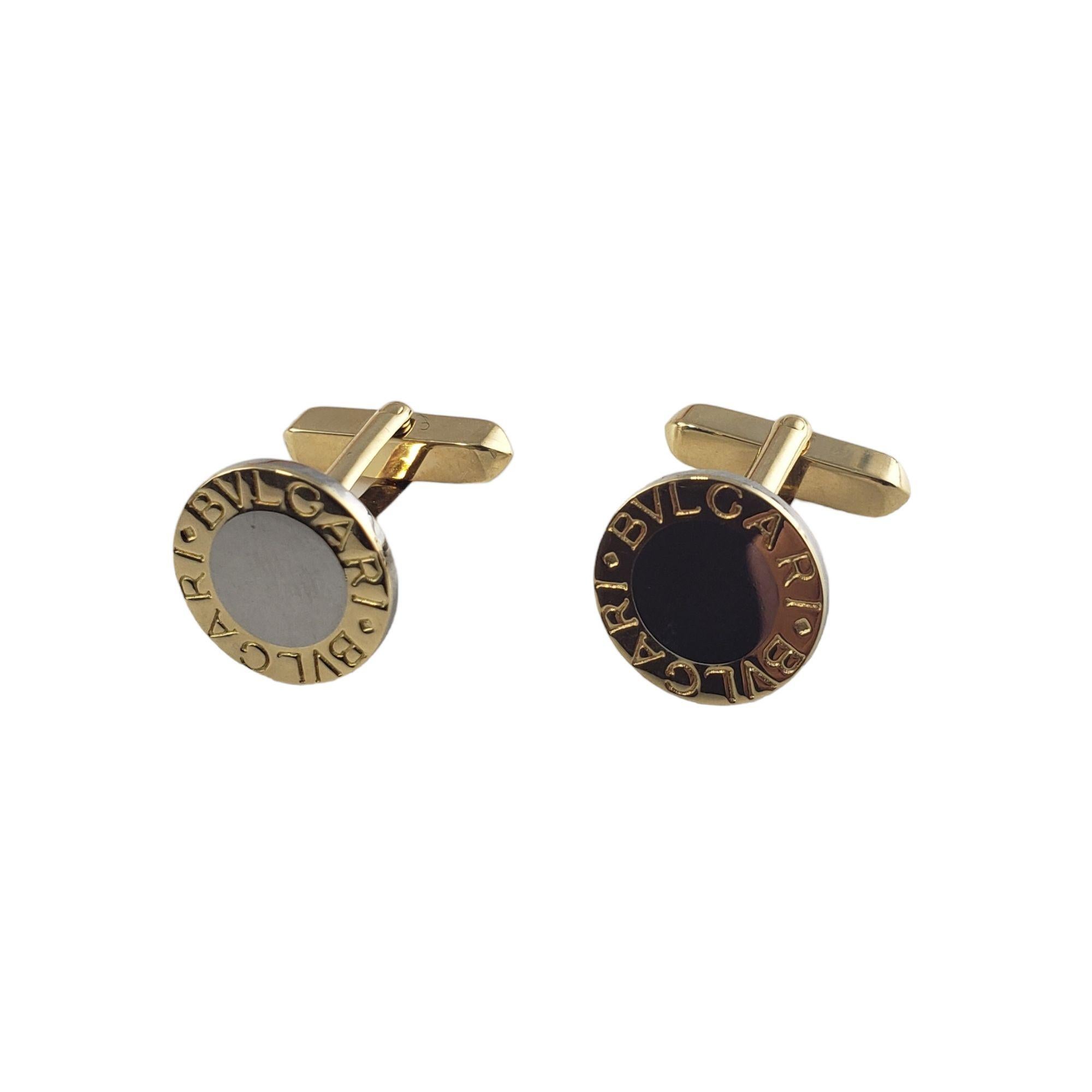 bvlgari silver cufflinks