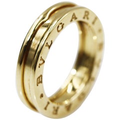 Bvlgari 18 Karat Yellow Gold Bzero-1 1 Band Ring