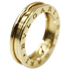 Bvlgari 18 Karat Yellow Gold Bzero-1 1 Band Ring