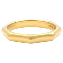 Bvlgari 18 Karat Yellow Gold Geometric Band Ring