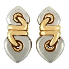 Bvlgari 18 Karat Yellow Gold Hearts Clip-On Earrings