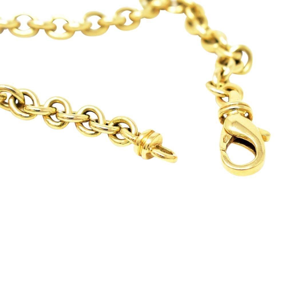 Bvlgari 18 Karat Yellow Gold Lapis Double-Sided Circular Necklace Bulgari In New Condition In Philadelphia, PA