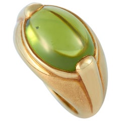 Bvlgari 18 Karat Yellow Gold Peridot Ring