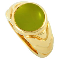 Bvlgari 18 Karat Yellow Gold Peridot Ring