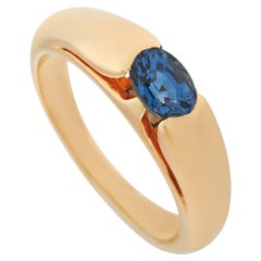 Bvlgari 18 Karat Yellow Gold Sapphire Ring