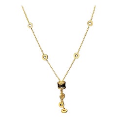 Bvlgari 18 Karat Yellow Gold Signature 7 Circle B Zero1 Link Necklace, 17.5 Gram