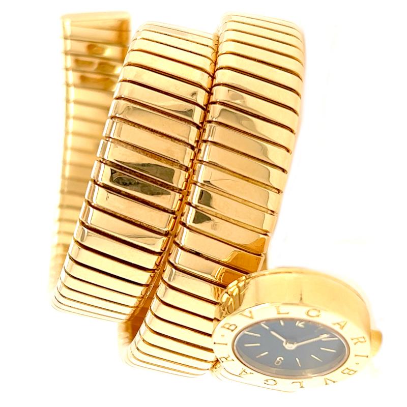 Bvlgari 18 Karat Yellow Gold Tubogas Wrap Wristwatch 1