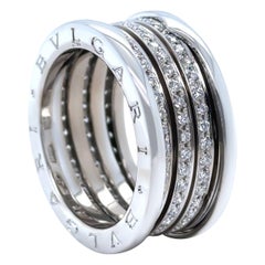 Bvlgari 18ct Weißgold B.Zero1 4-Band Diamantring .8ct 17.38g