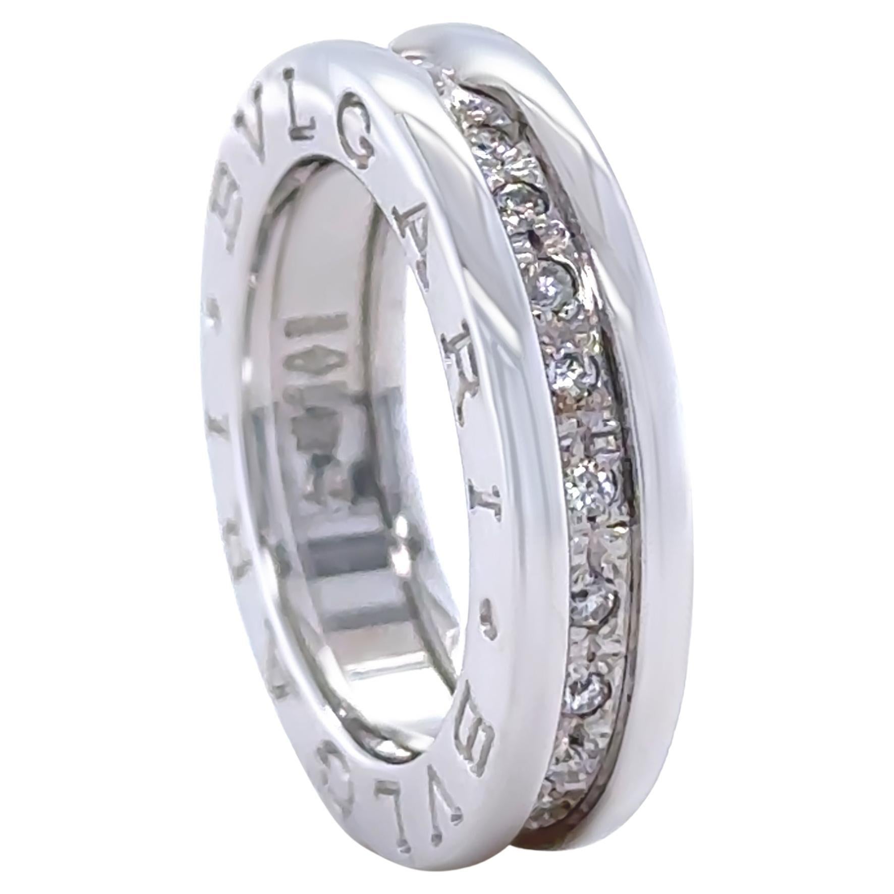 Bvlgari B.Zero1 Bague en or blanc 18ct 0,45ct en vente