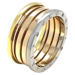 Bvlgari 18ct White, Rose & Yellow Gold B.Zero1 4 Band Ring 14g