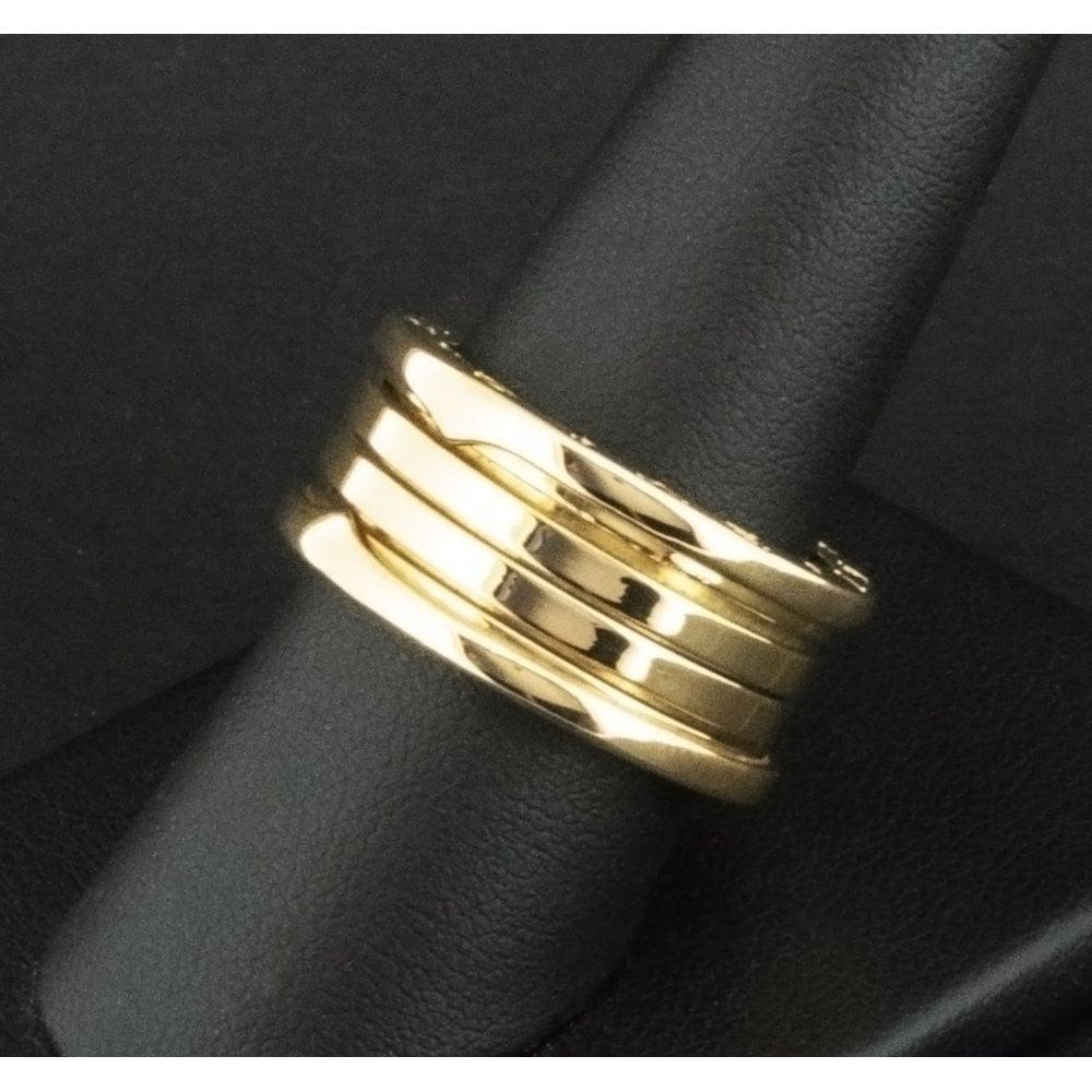 BVLGARI 18ct Yellow B.Zero 1 Band Ring Size S 14.2g In Good Condition For Sale In Southampton, GB