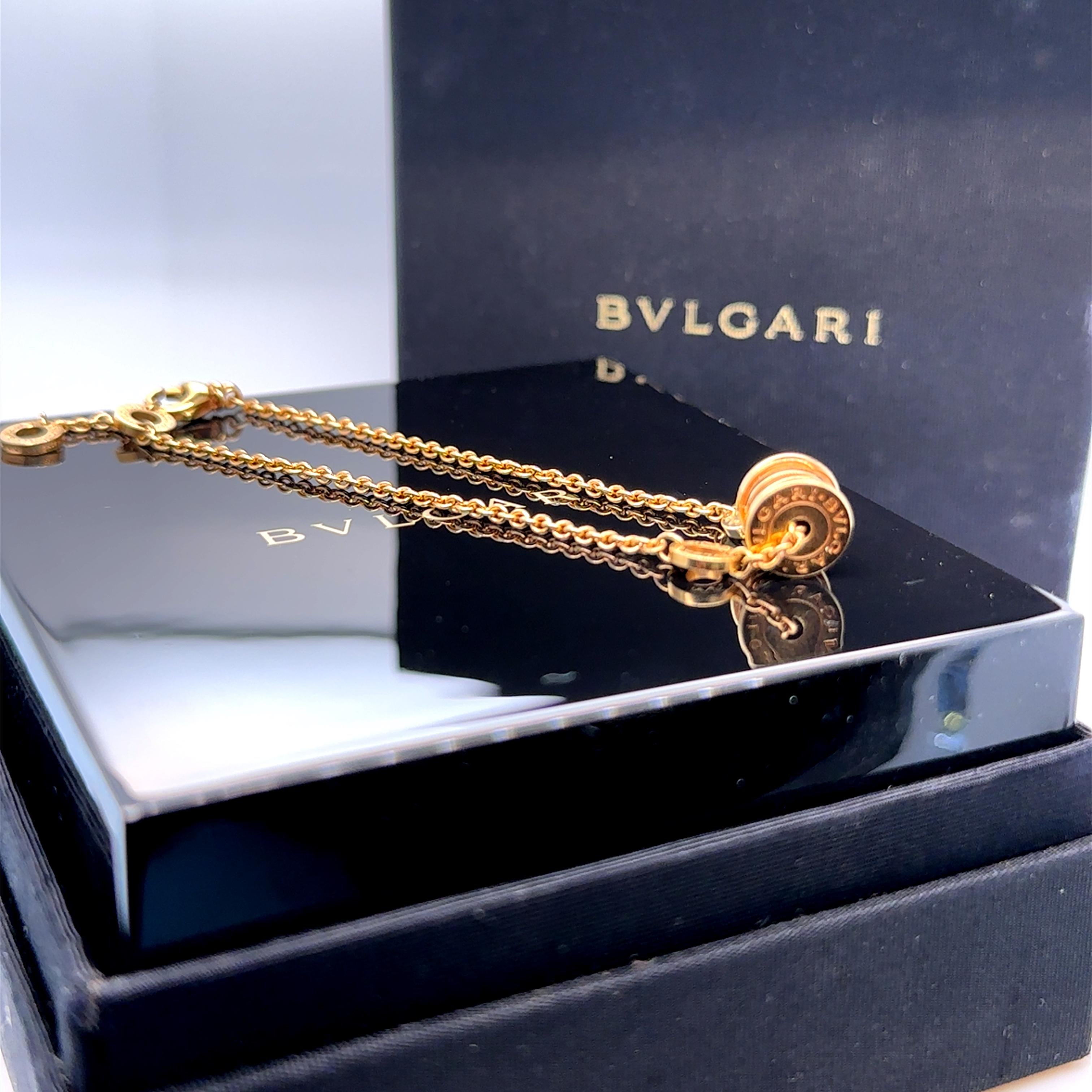 Bvlgari 18 Karat Gelbgold B.Zero1 Armband 7.1g im Angebot 2