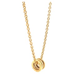 Bvlgari Collar de cadena Catene de oro amarillo de 18 ct con mini colgante B.Zero1 37,31 g