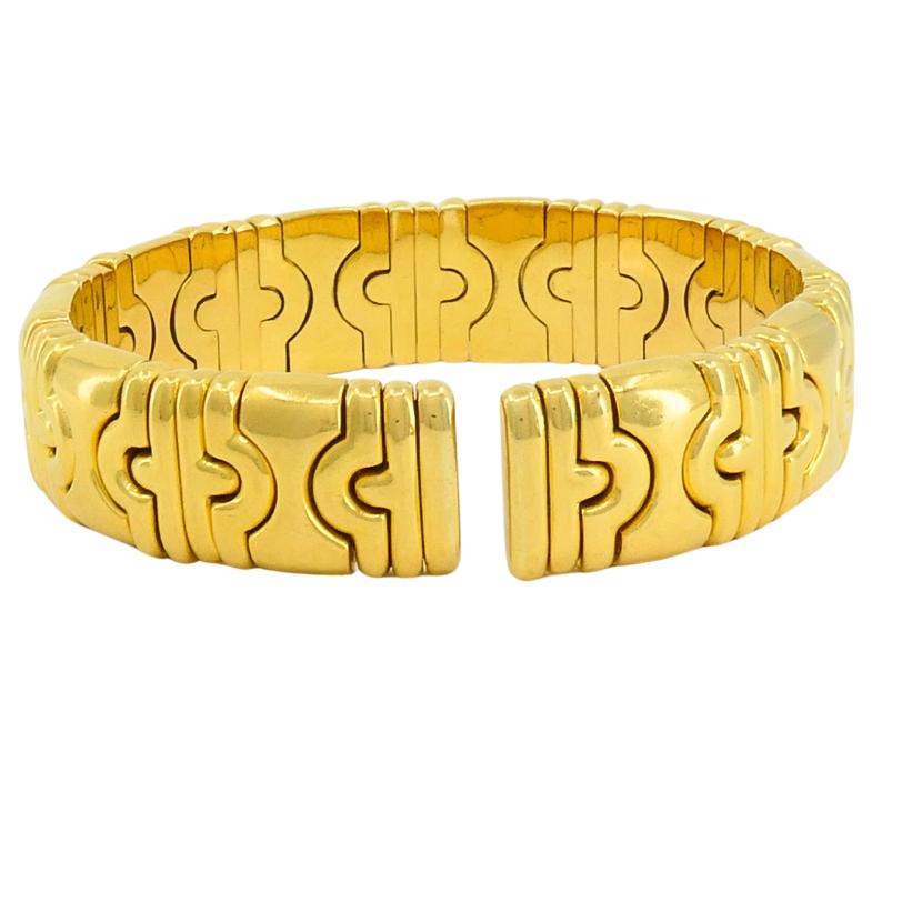 Women's Bvlgari 18k Bulgari Cuff Parentesi Bracelet For Sale
