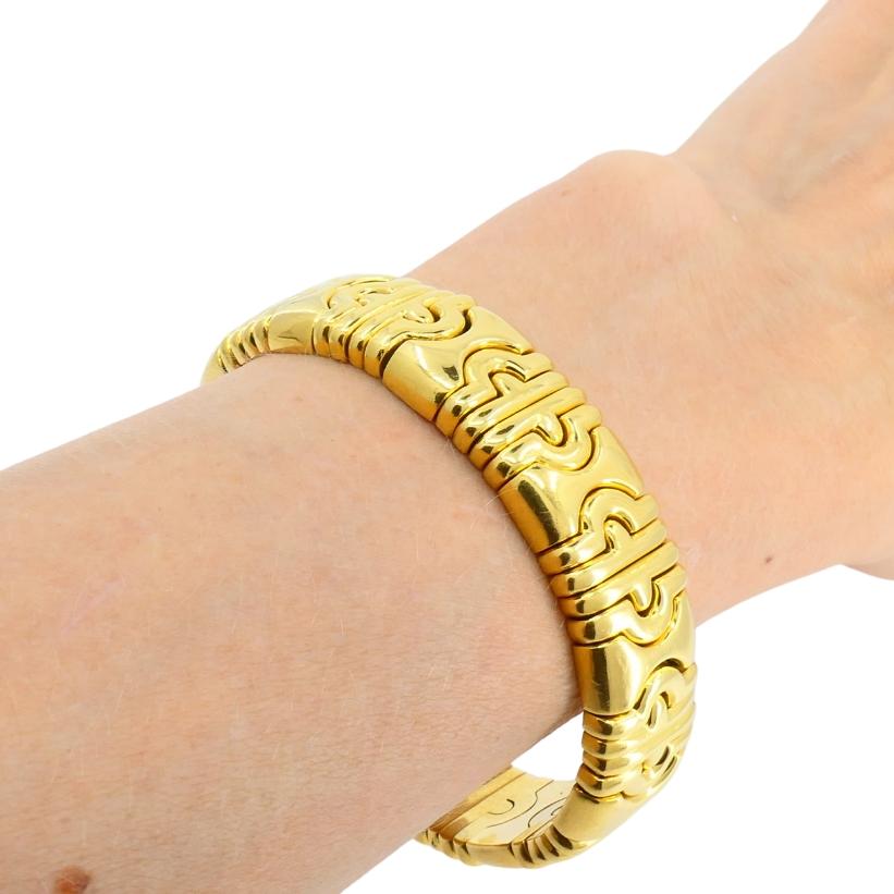 Bvlgari 18k Bulgari Cuff Parentesi Bracelet For Sale 4