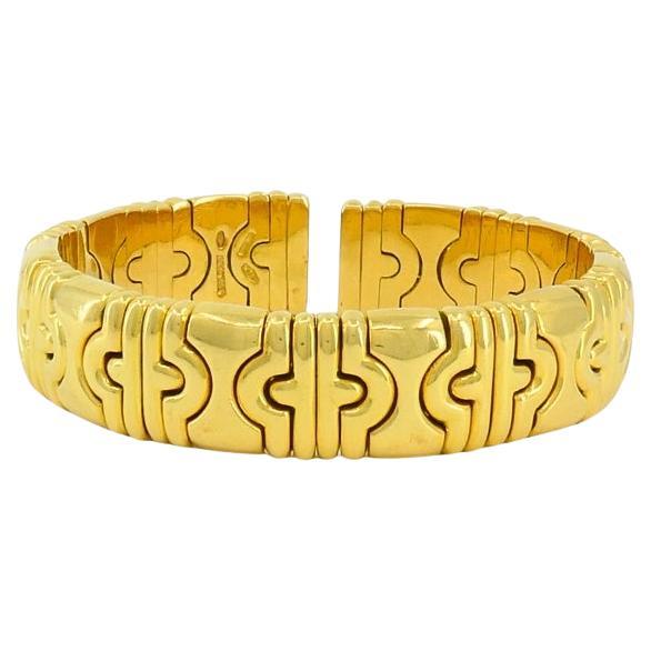 Bvlgari 18k Bulgari Cuff Parentesi Bracelet For Sale