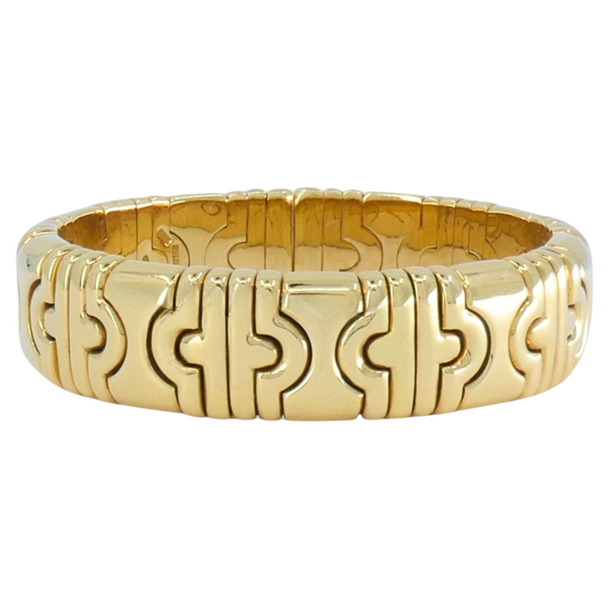 Bvlgari 18k Bulgari Cuff Parentesi Bracelet Size Small