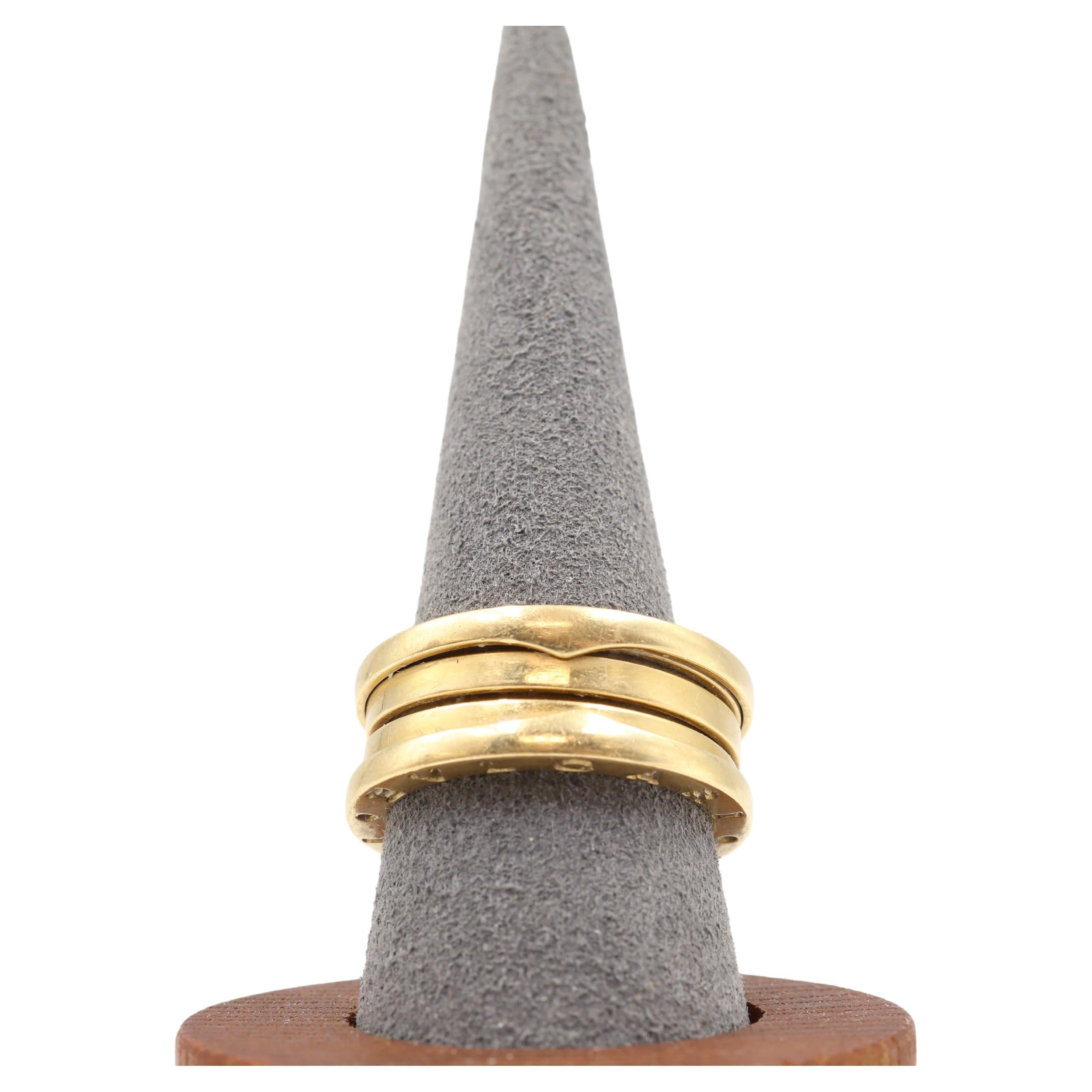 BVLGARI 18k B.Zero 1 Three Band Ring