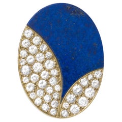 Bvlgari 18k Diamond and Lapis Ring