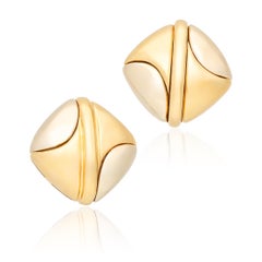 BVLGARI Clips d'oreilles en or 18 carats double teinte