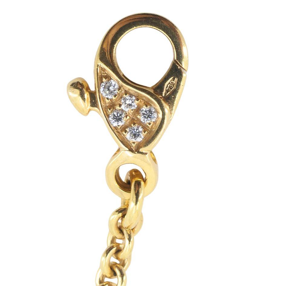 Bvlgari 18k Gold Amethyst Citrin Diamant Parentesi Lavalier Halskette im Angebot 6