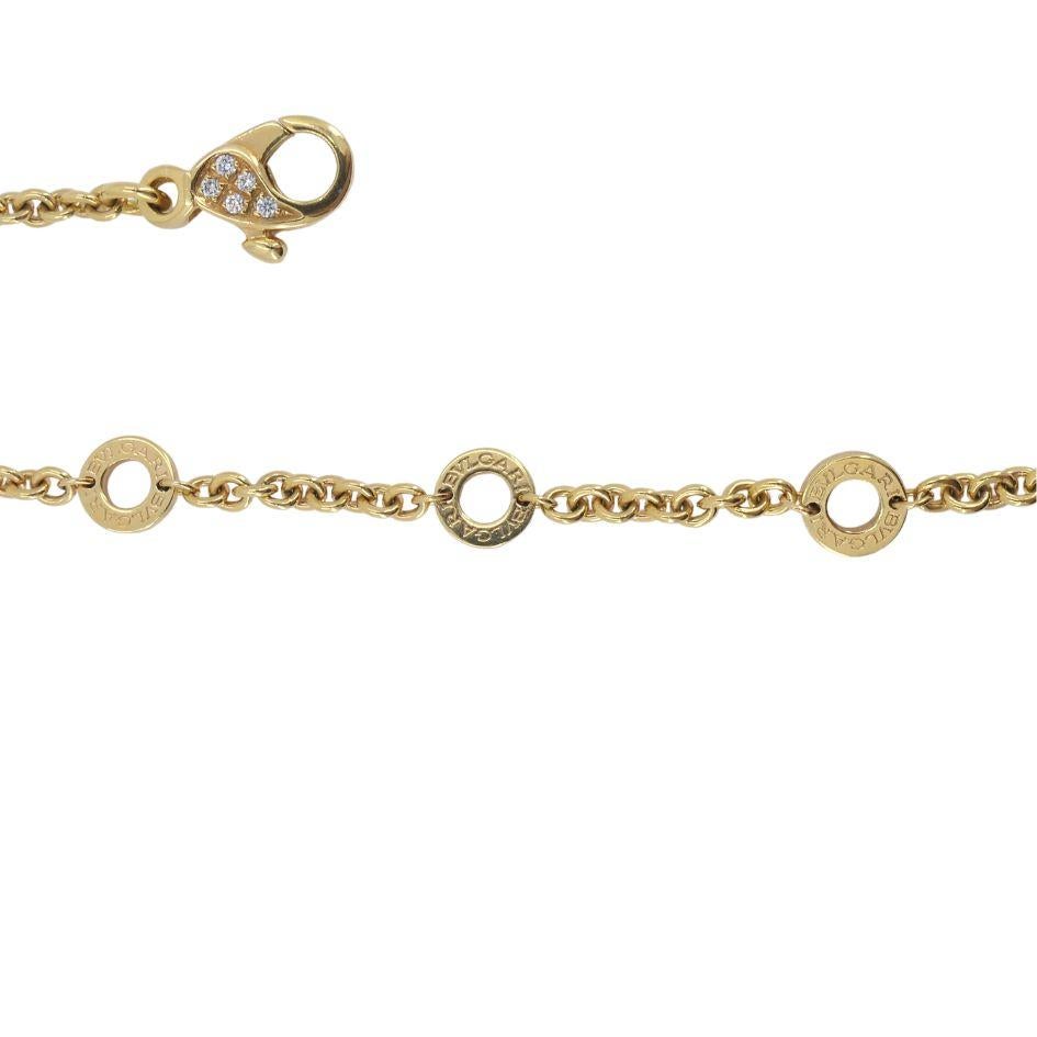 Bvlgari 18k Gold Amethyst Citrin Diamant Parentesi Lavalier Halskette im Angebot 8