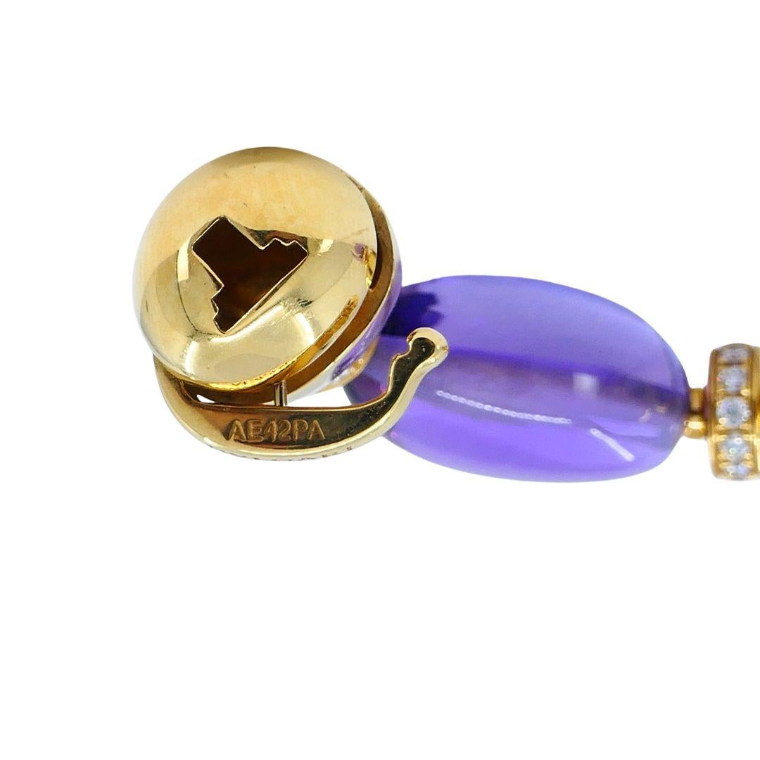 Bvlgari Pulsera Sassi Amatista Diamante Oro 18k en venta 6