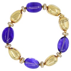 Bracciali con perline d'oro