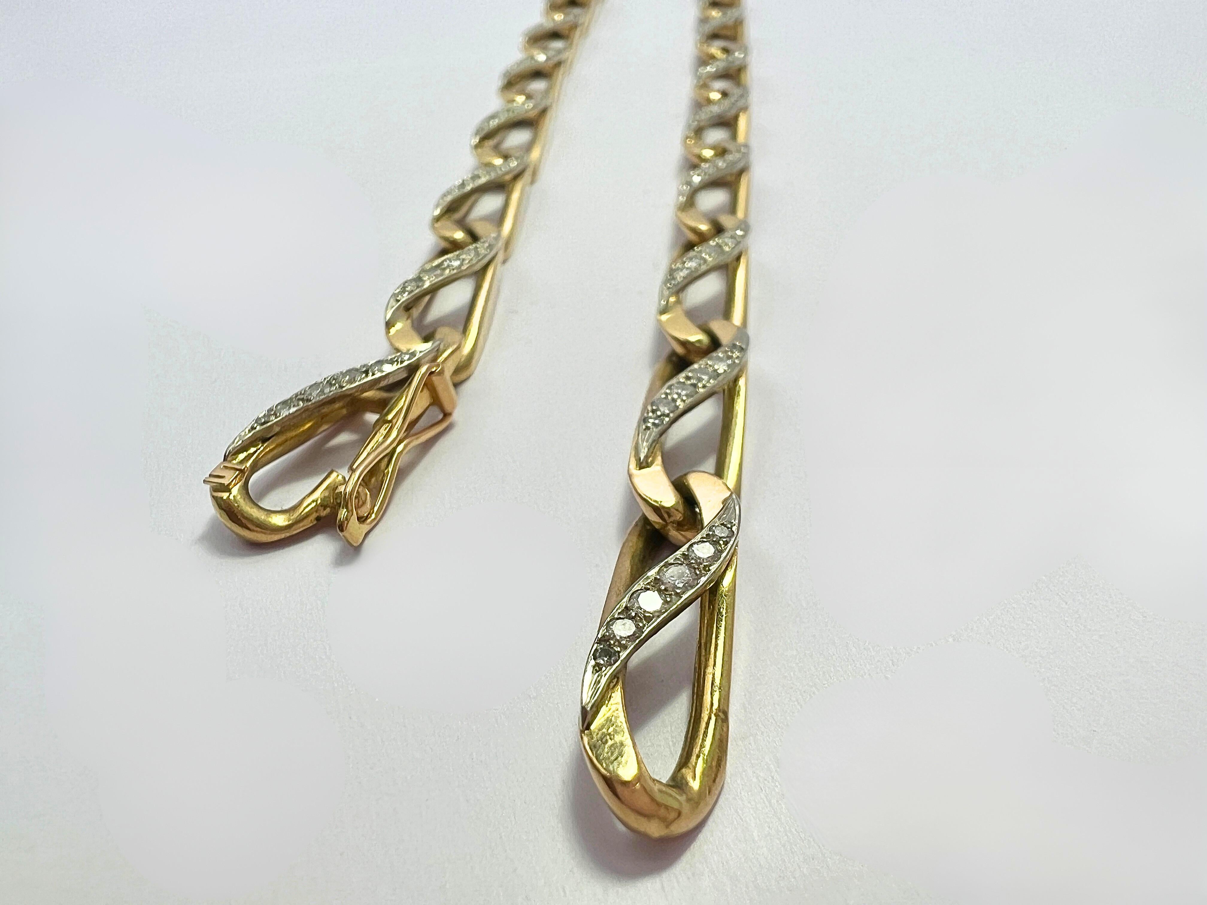 Bvlgari 18k Gold and Diamond Convertible Necklace and Bracelet Pour femmes en vente