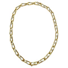 Bvlgari 18k Gold and Diamond Convertible Necklace and Bracelet