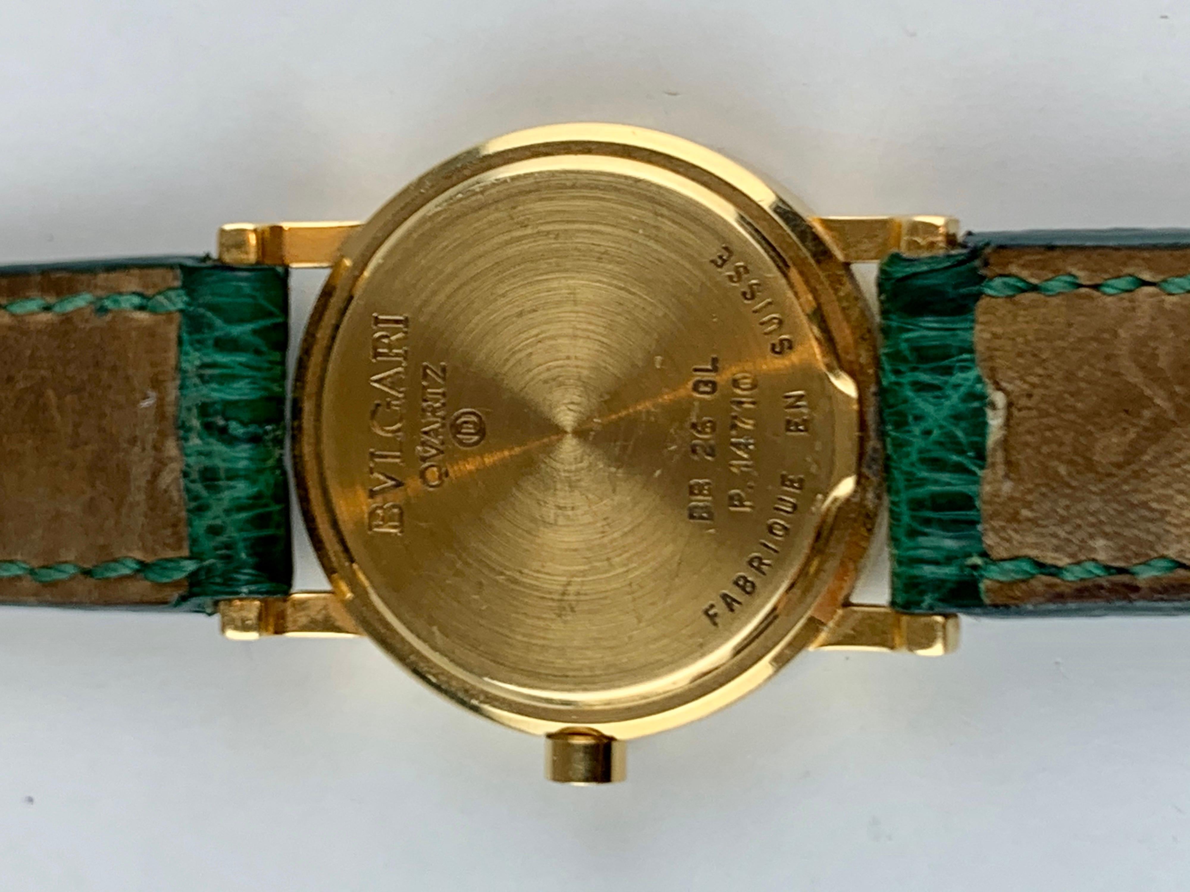 Bvlgari 18 Karat Gold BB 26 GL Watch 2