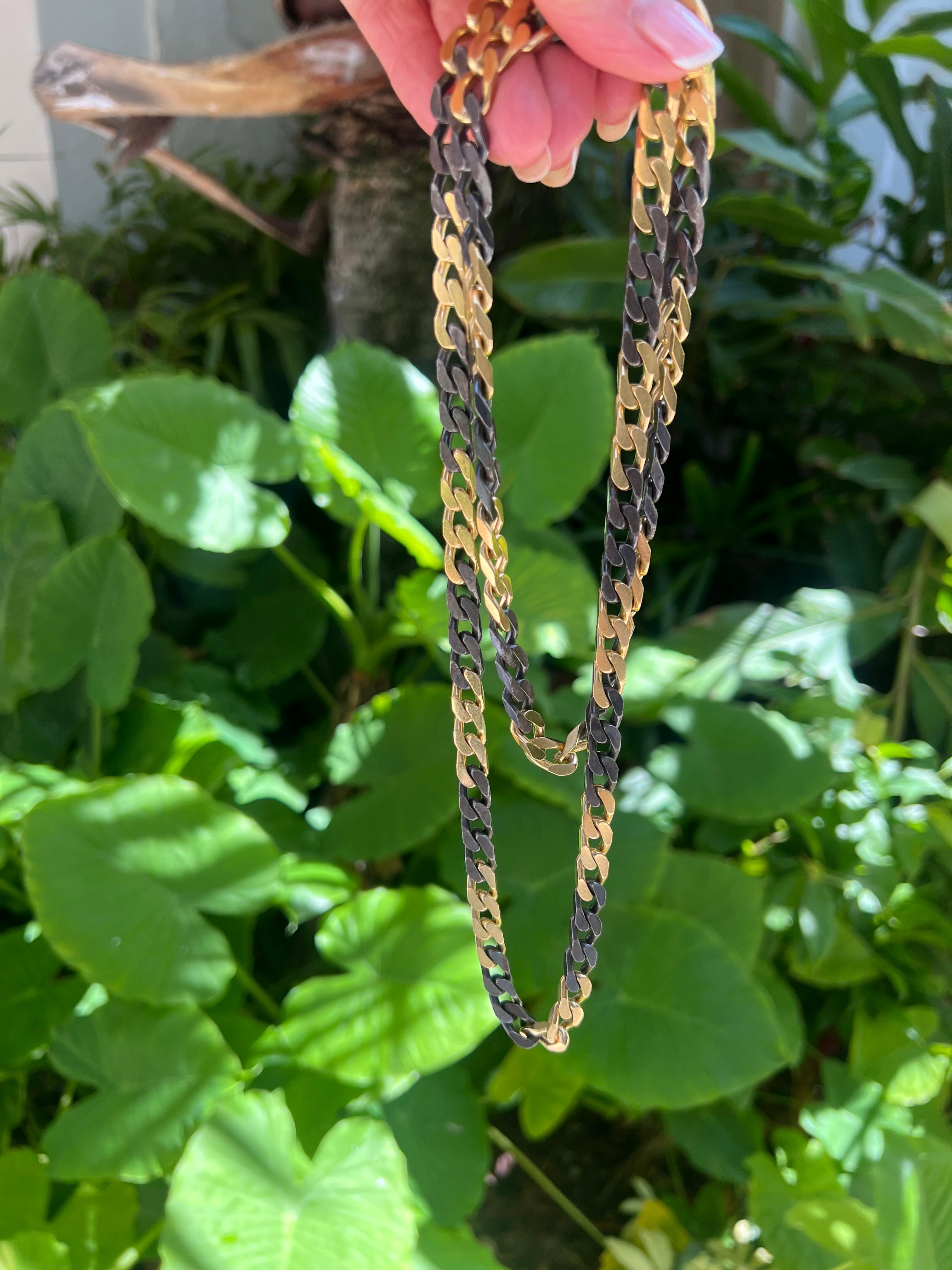 Bvlgari 18k Gold Blackened Steel 36