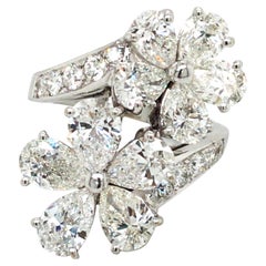 Bvlgari, bague fleur en or 18 carats et diamants