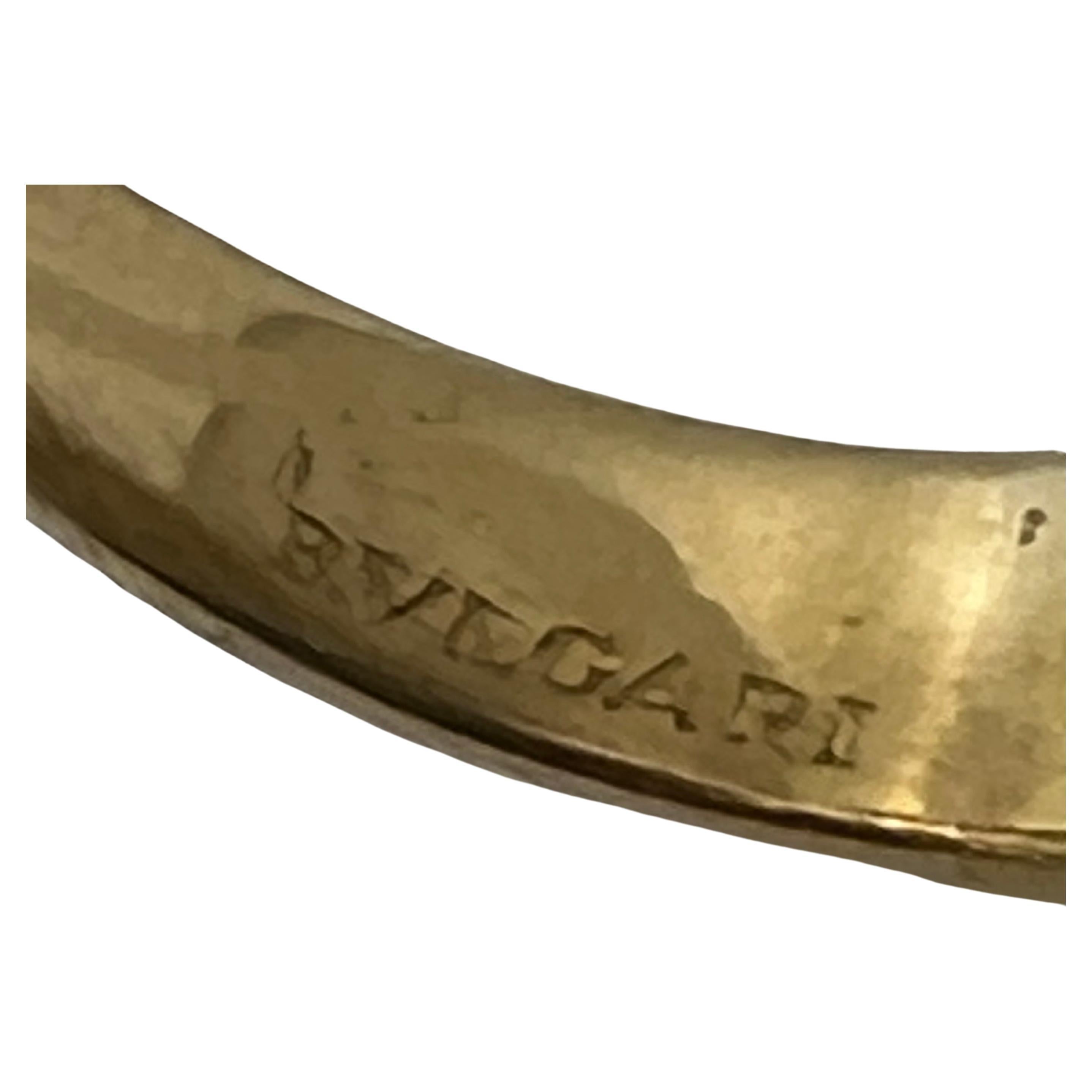 Donna Anello Bvlgari in oro 18k con diamante giallo Bombé in vendita