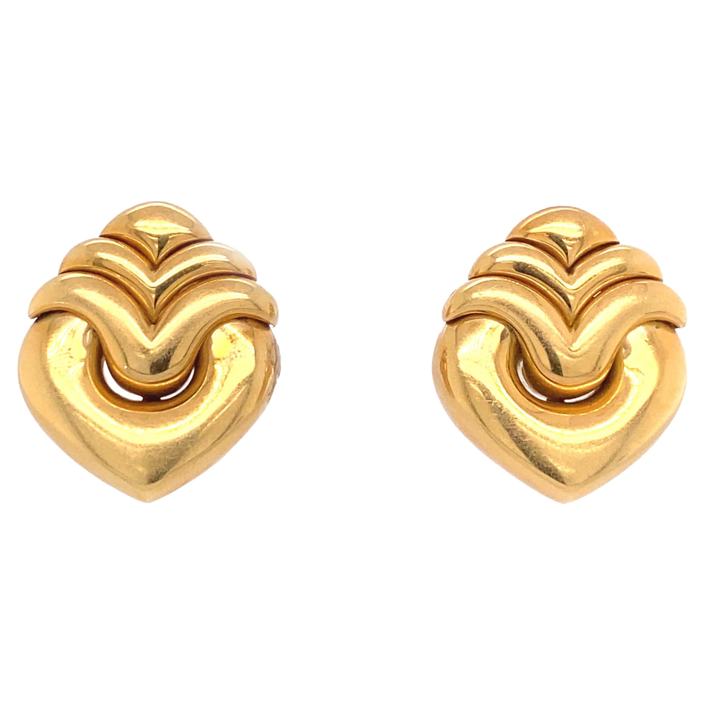 Bvlgari 18k Gold Earrings