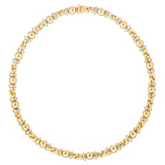Bvlgari 18k Gold Link Collar Necklace