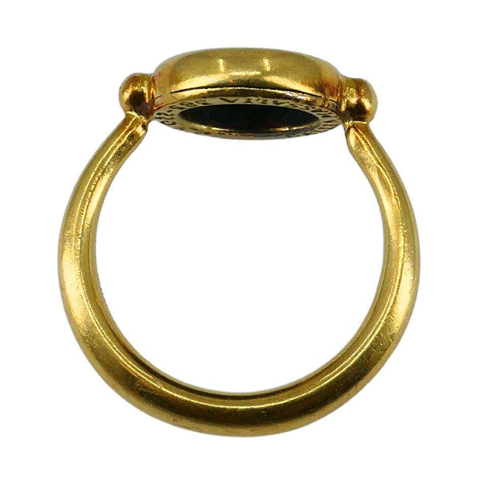 Bvlgari 18k Gold Monete Ancient Coin Ring For Sale 7
