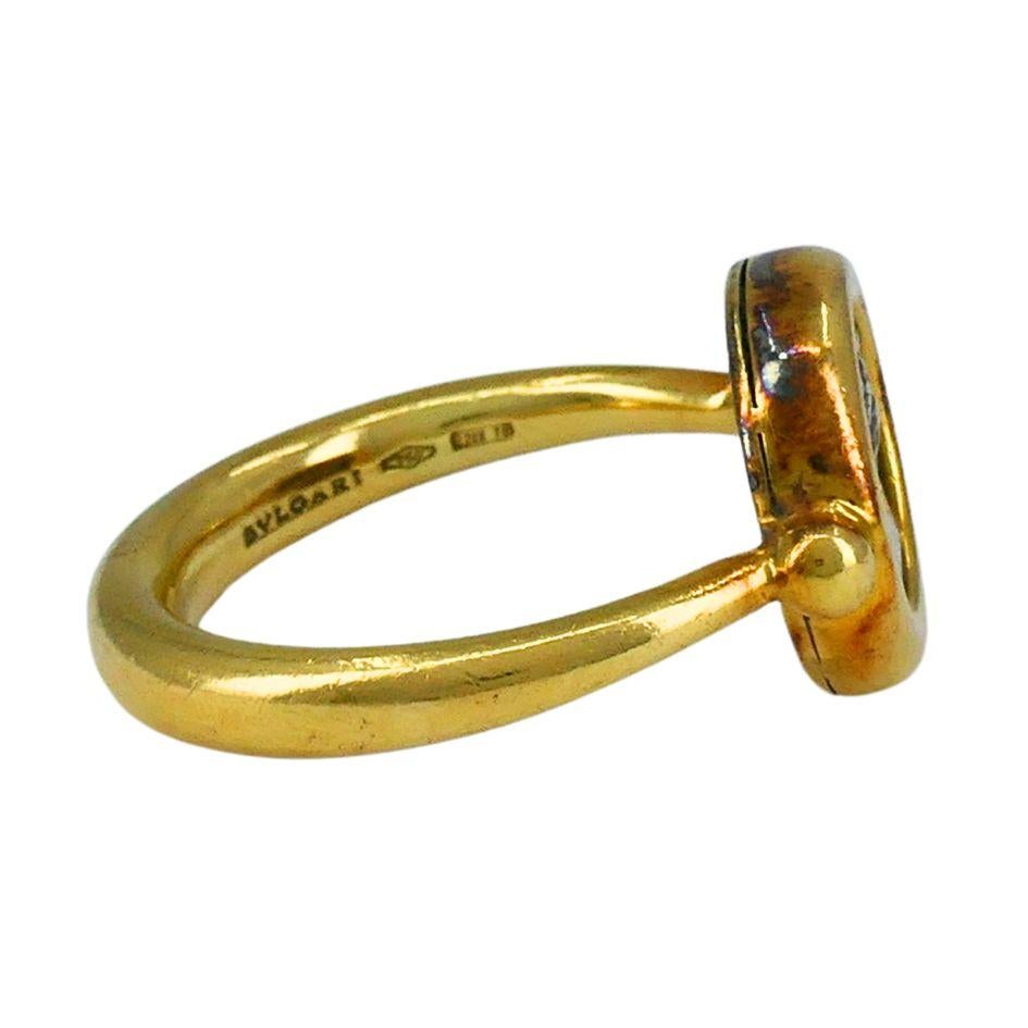Bvlgari 18k Gold Monete Ancient Coin Ring For Sale 2